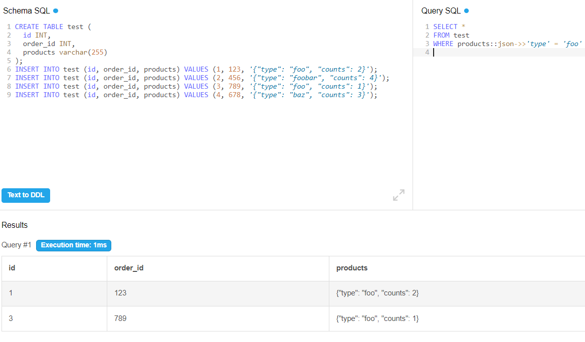 從 SQL 中類似字典的列中查詢單個元素