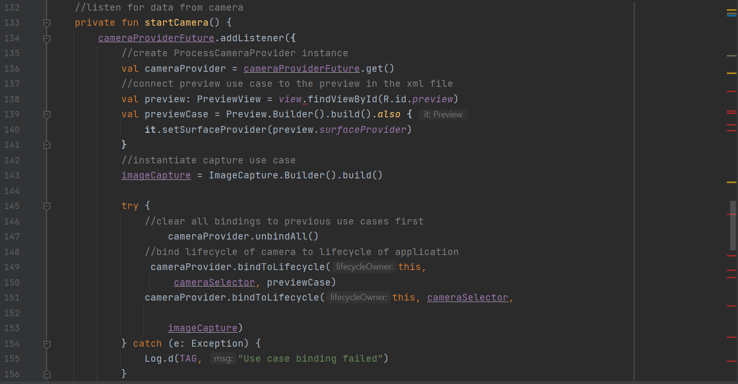 CameraFragment.kt 與 xml 連接時出錯
