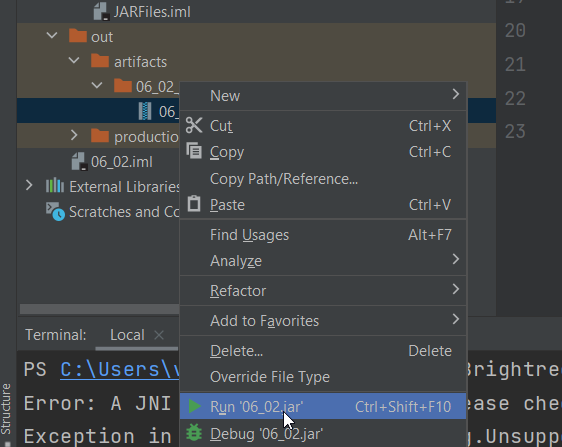 Java - JAR 檔案不會從終端命令列執行