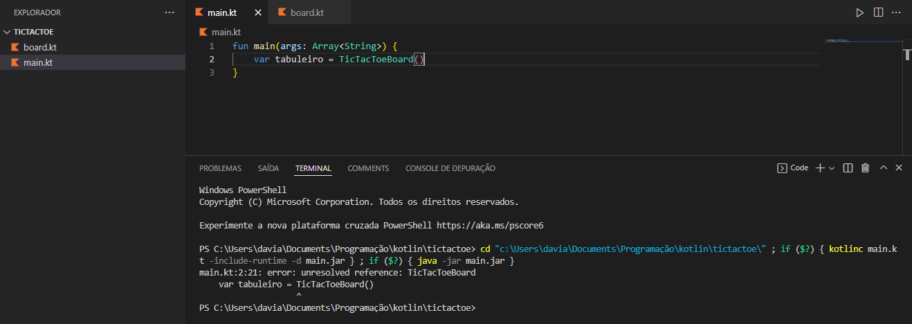另一個 Kotlin 檔案中可呼叫的未解決的參考錯誤