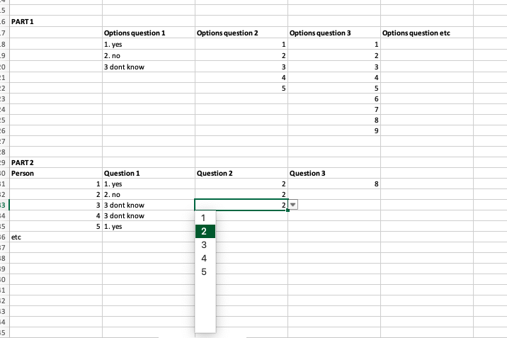 不要在 Excel 中使用下拉選單和“資料驗證”顯示空值