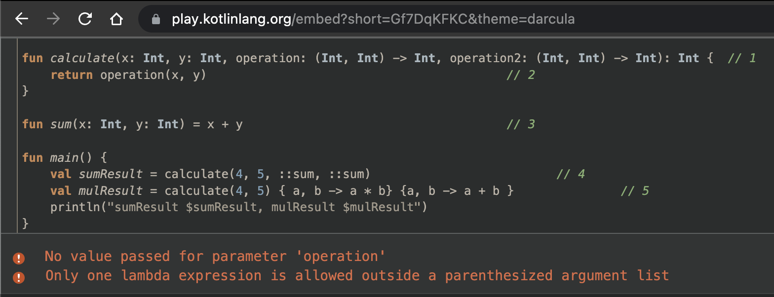 如何在 Kotlin 中傳遞多個函式實作?