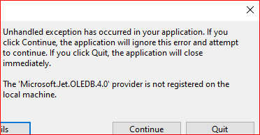 VB.NET 使用 Windows 默認 ODBC JET 驅動程式連接到 MDB 檔案
