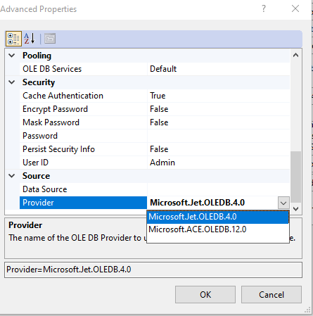 VB.NET 使用 Windows 默認 ODBC JET 驅動程式連接到 MDB 檔案