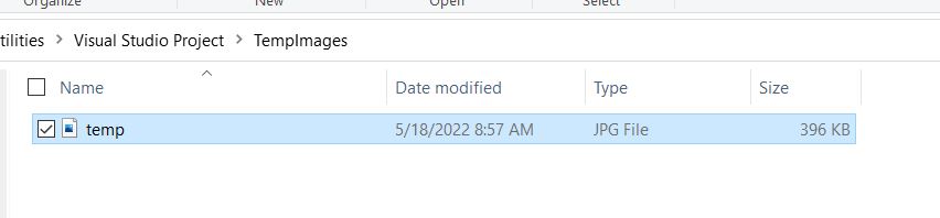 嘗試在影像框中顯示“Temp.jpg”時出現“需要錯誤 '424' 物件” (imgRpts1)