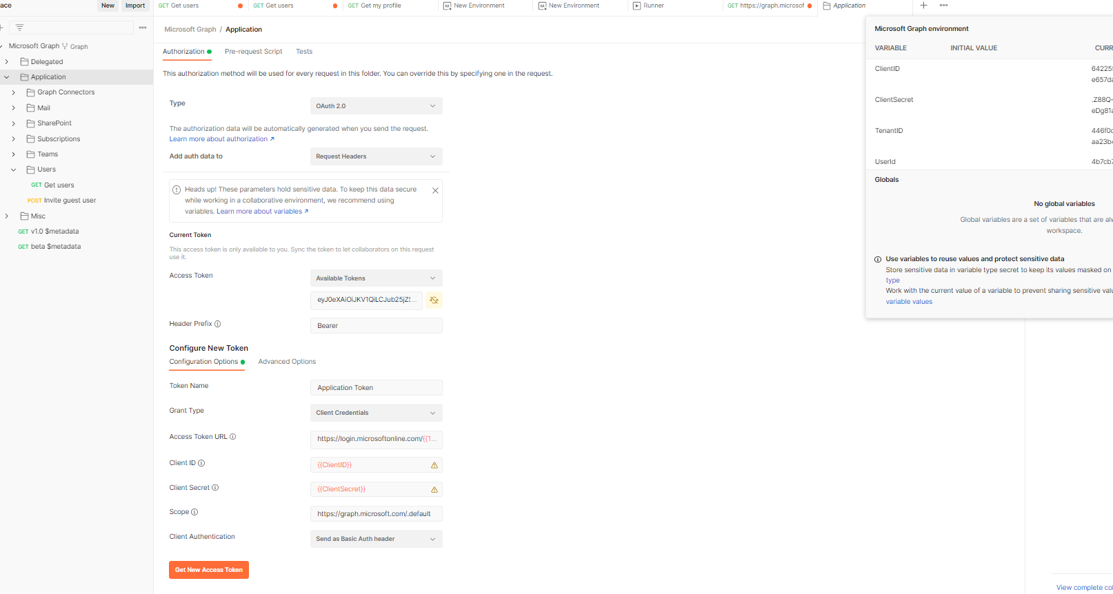 azure ad 使用圖形 api 獲取所有用戶