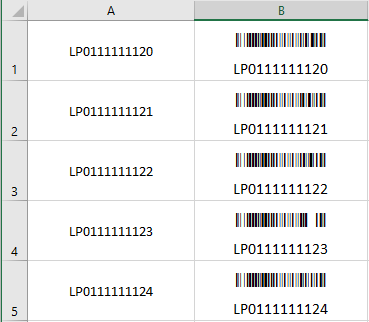 如何使用 VBA 宏生成 Code128 條碼和列印 - Excel
