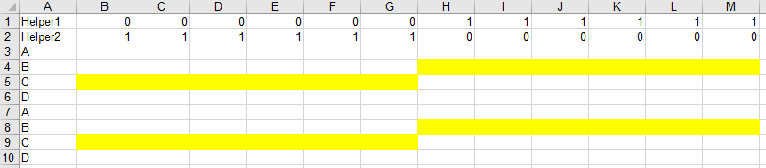 Excel VBA顏色單元格基于其他兩個單元格中的值