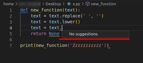 Visual Studio 代碼中的建議在 python 定義函式中不起作用