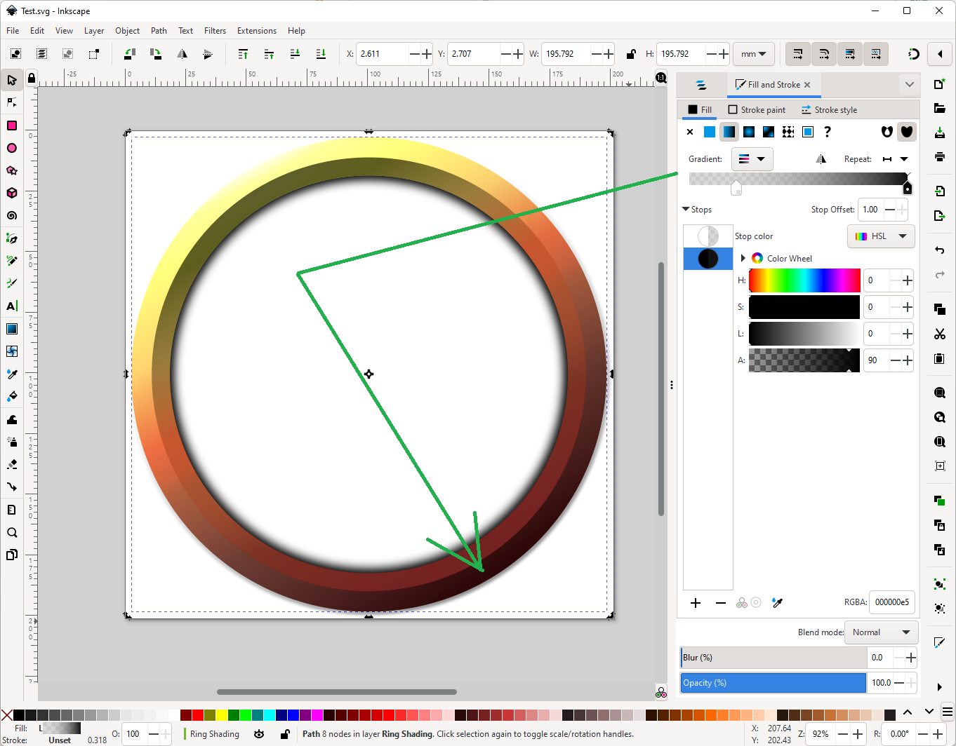 為什么這個 SVG 漸變的瀏覽器渲染在 Inkscape 與瀏覽器/AI 中不同