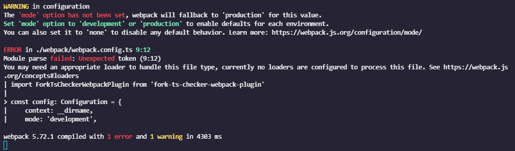 Typescript with Webpack - 你可能需要一個合適的加載器來處理這個檔案型別,目前沒有配置加載器來處理這個檔案
