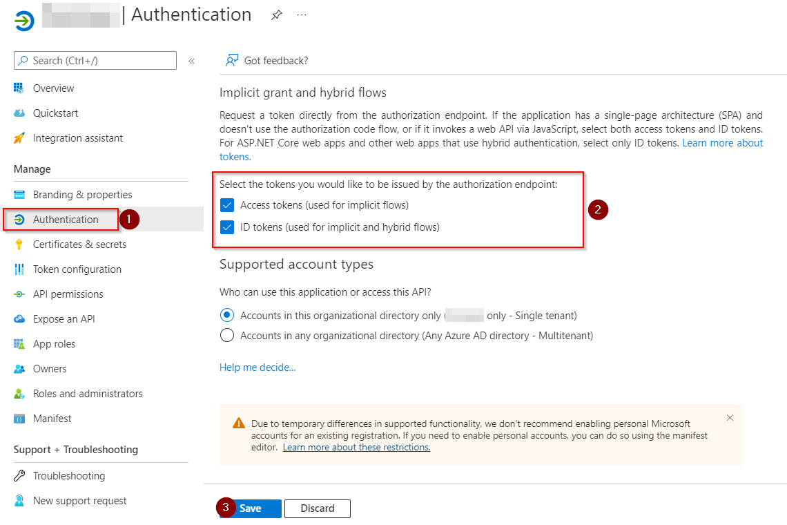 AADSTS65001:用戶或管理員未同意使用 ID 為 <app-id> 的應用程式