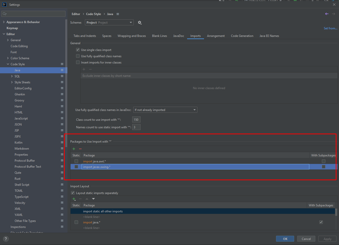 IntelliJ 中的自動靜態匯入