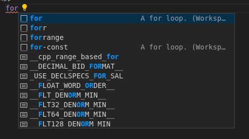 VSCode - 回圈自動完成
