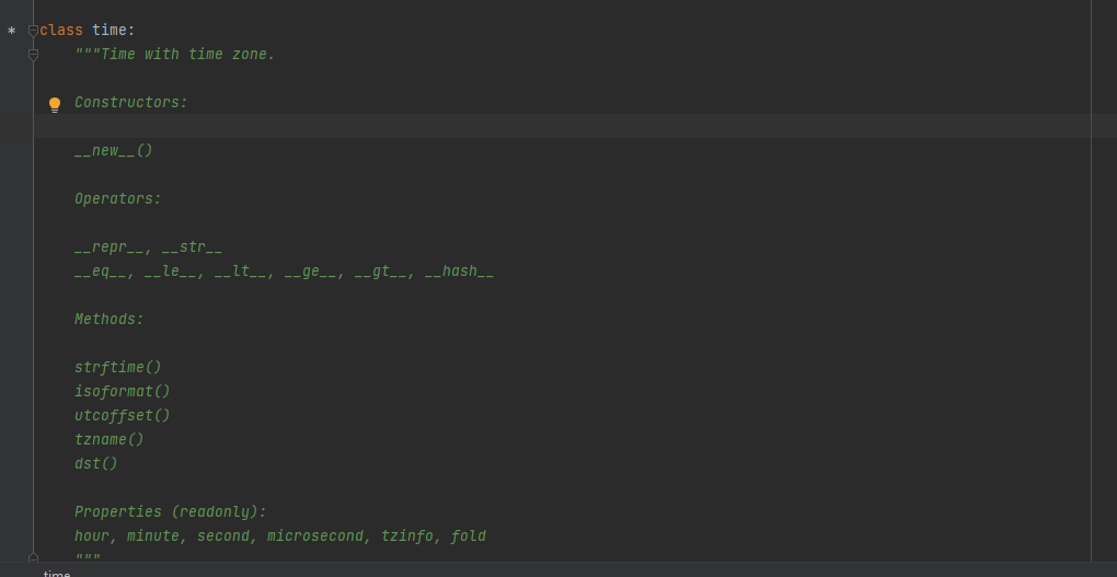 型別物件“datetime.time”沒有屬性“時間”