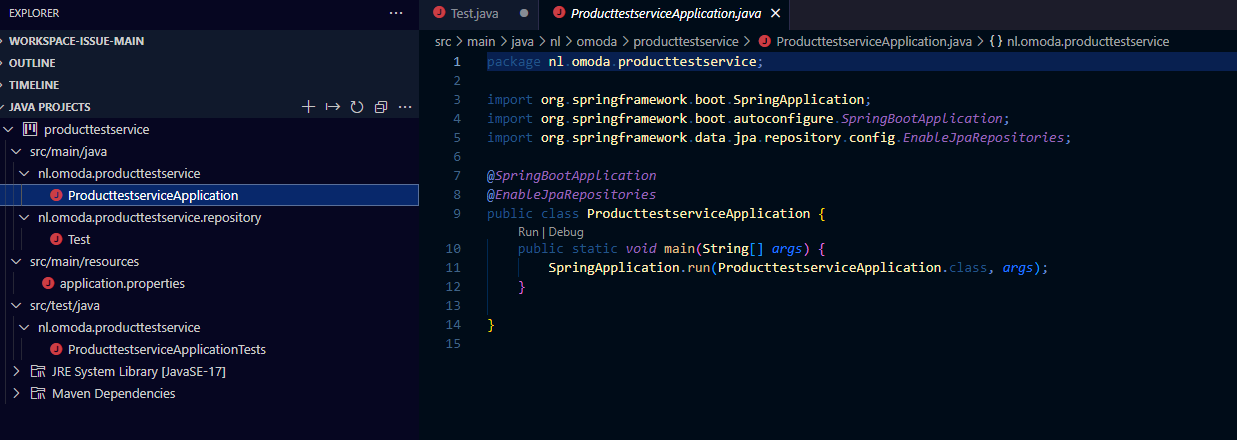 為什么在我的作業區 (Visual Studio Code) 中找不到我的 Java 專案?