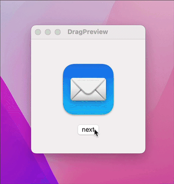 macOS 上的影像更改時，SwiftUI onDrag 預覽不會更新
