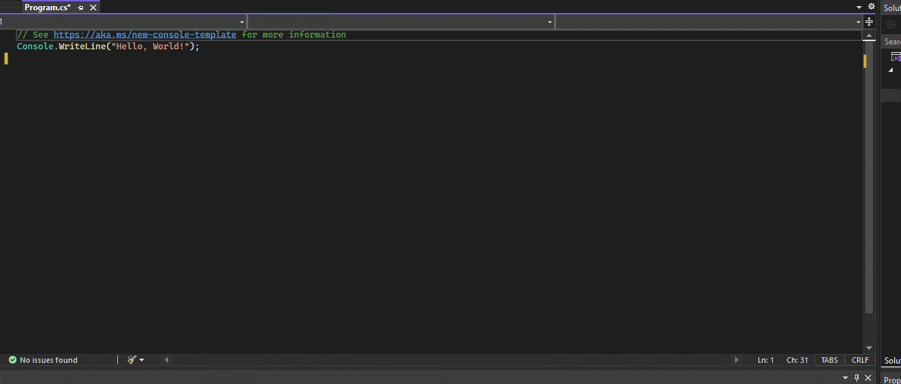 更改 Visual Studio 2022 的默認縮進