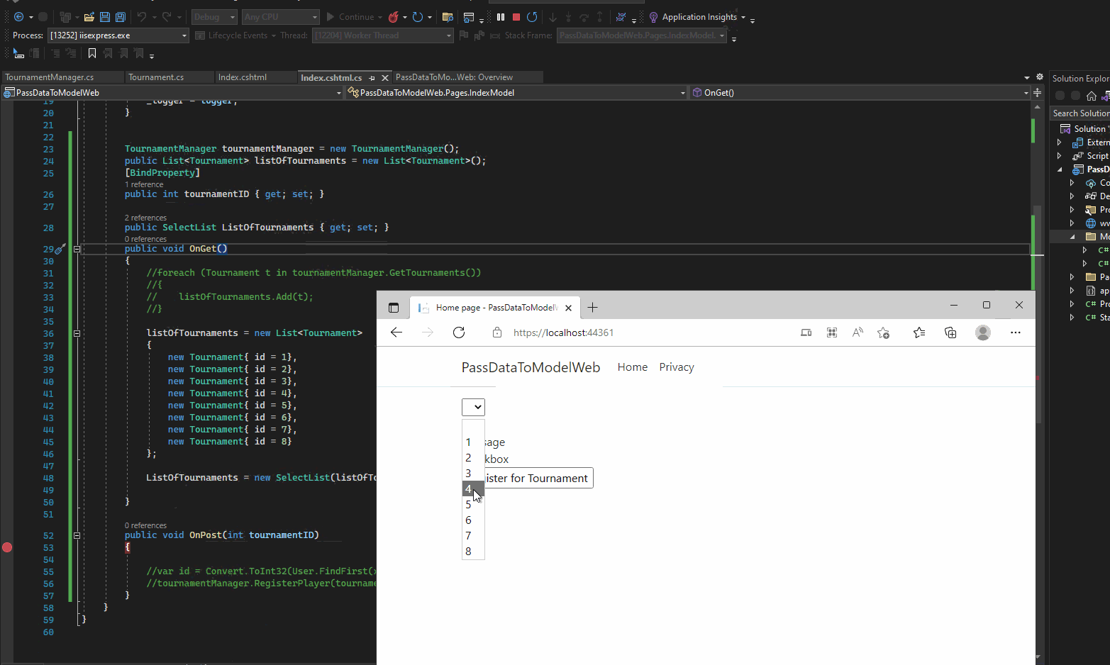 組合框不會將視圖中的值傳遞給模型 ASP.NET Core