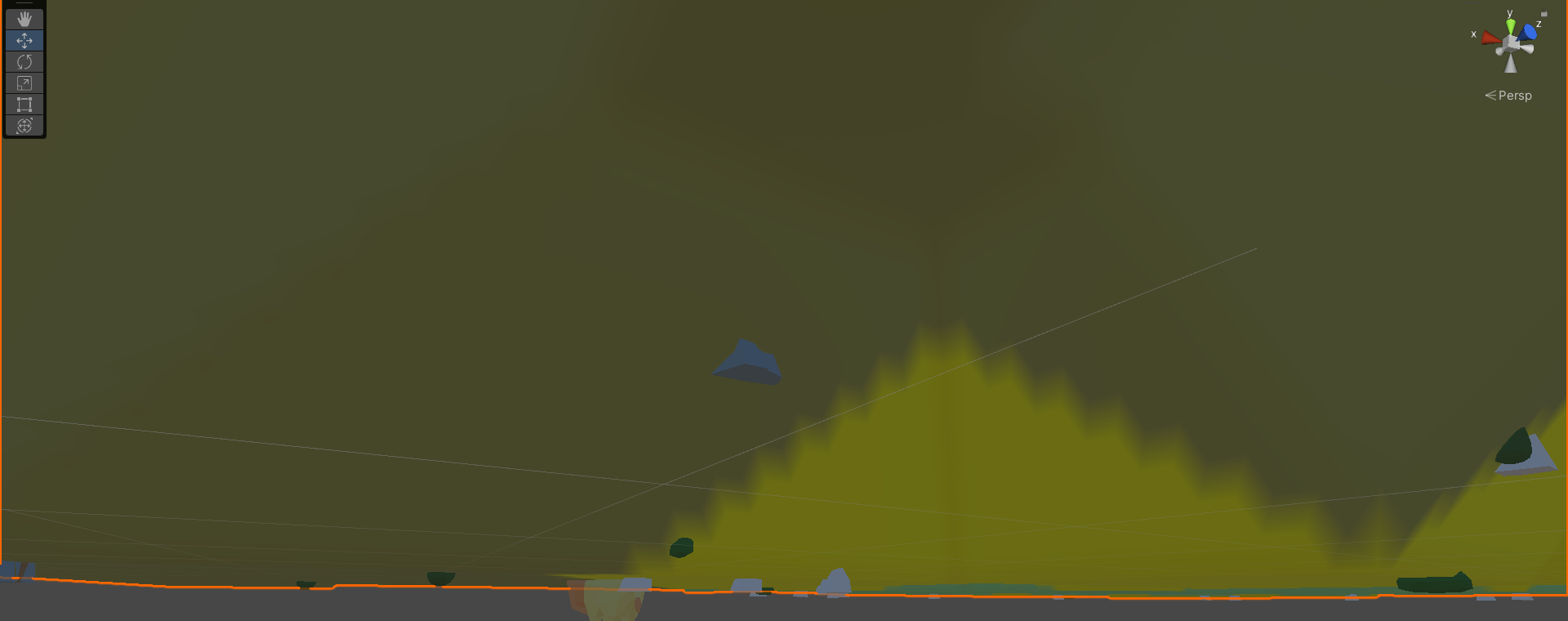 Unity 鏡像網格，但顏色朝下