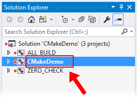 與 CMake 一起使用時,Visual Studio 編譯到錯誤的路徑并嘗試運行錯誤的路徑