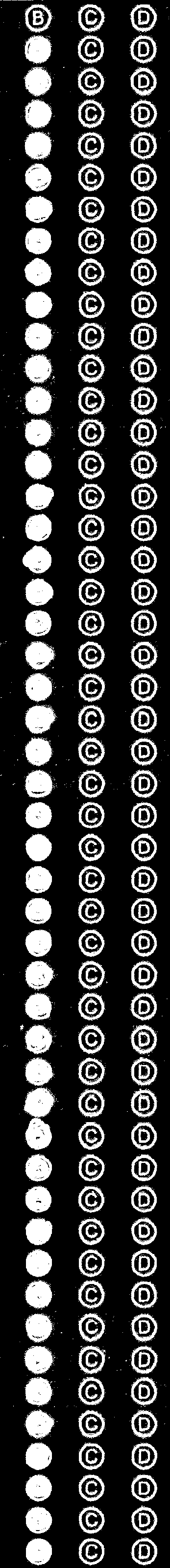 OpenCV OMR 表 - 在 Python 中檢測標記的答案 - 獲得正確的二值化