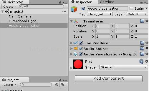 unity 設定 Script 為 AudioSource