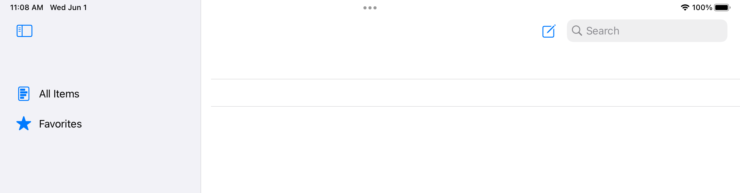 在 iPad 上洗掉串列的頂部和底部行