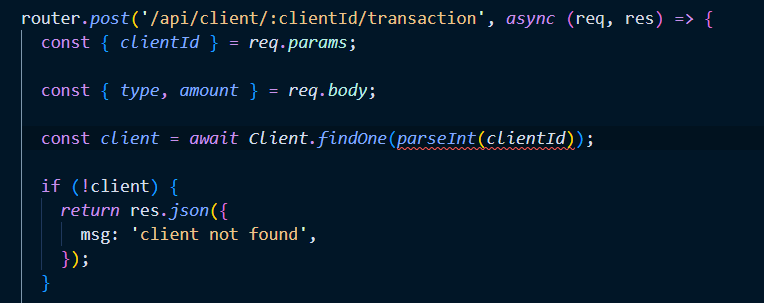 型別 'number' 與型別 'FindOneOptions<Client>' 沒有共同的屬性
