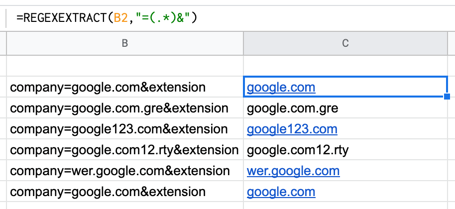 正則運算式適用于 JavaScript,但不適用于 Google 表格