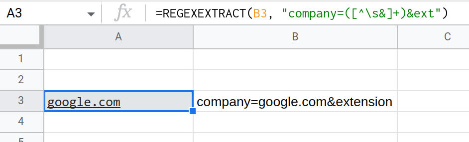 正則運算式適用于 JavaScript,但不適用于 Google 表格