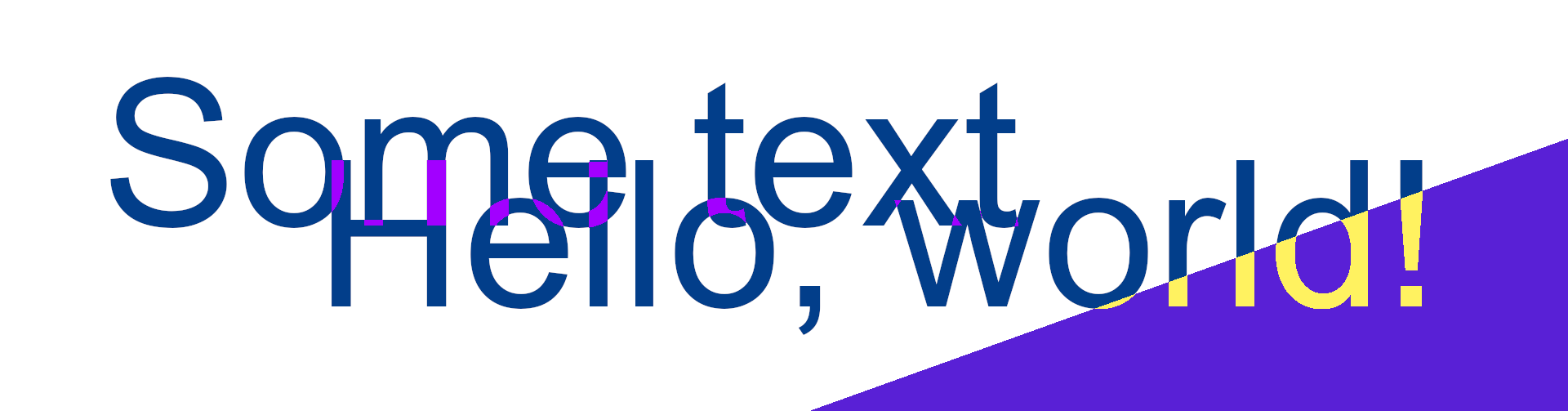 如何在 HTML/CSS/JS 中重疊時使文本具有不同的顏色