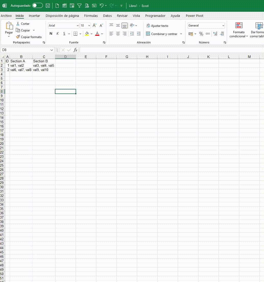 Excel - 將單元格轉換為具有配對資料的行