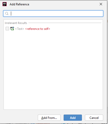 在 Rider 中添加 .NET 參考
