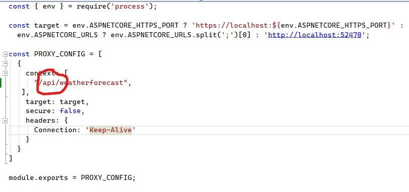 ASP.NET Core 6，Angular 和 REST 前綴（使用 Microsoft.AspNetCore.SpaProxy）