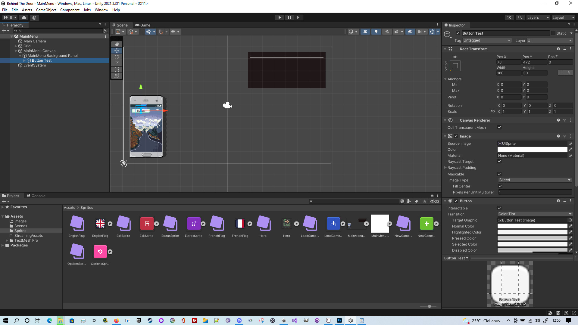 Unity - UI 位置
