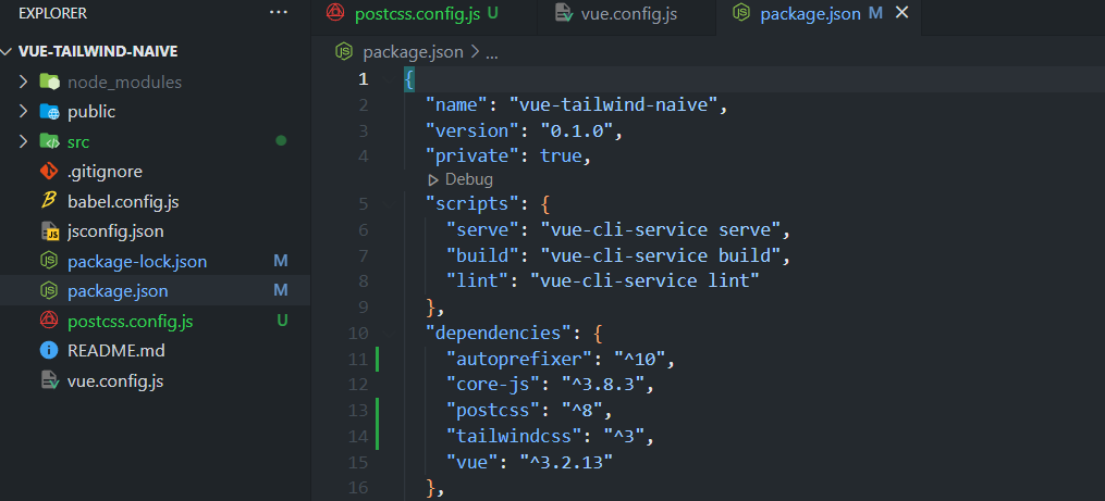 錯誤：ENOENT：沒有這樣的檔案或目錄，打開 'C:\Users\username\Desktop\vue-tailwind-naive\tailwind.config.js'