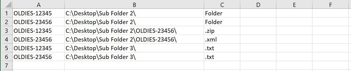 VBA 列出具有特定單詞（excel）的專案（包括檔案夾）