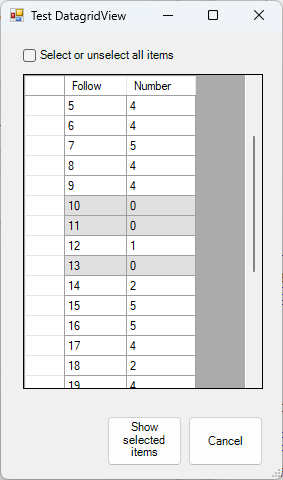 Powershell Datagridview:避免根據單元格中的值選擇行