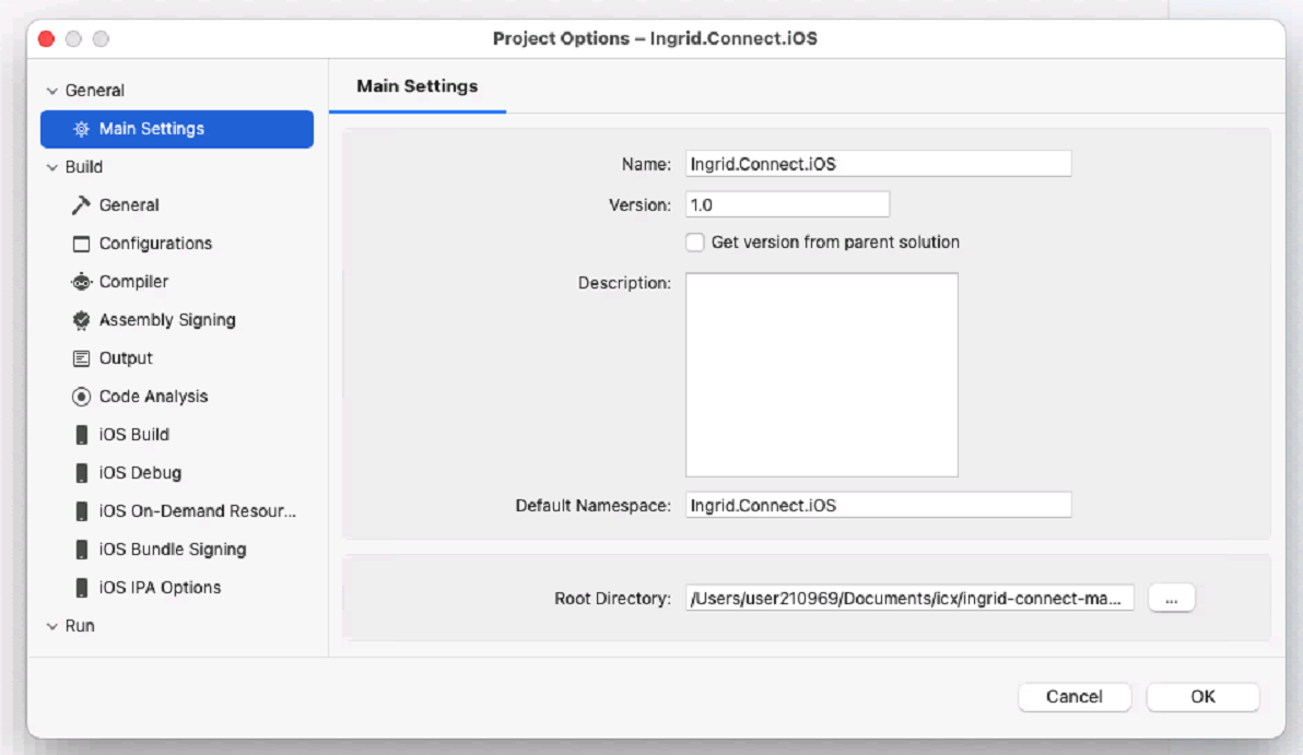 在 Visual Studio for Mac 17.0 中設定 Xamarin 專案構建版本