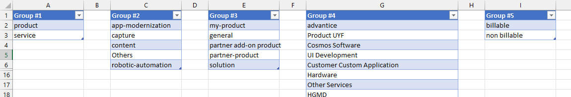 Excel - 從不同列的范圍中查找文本值