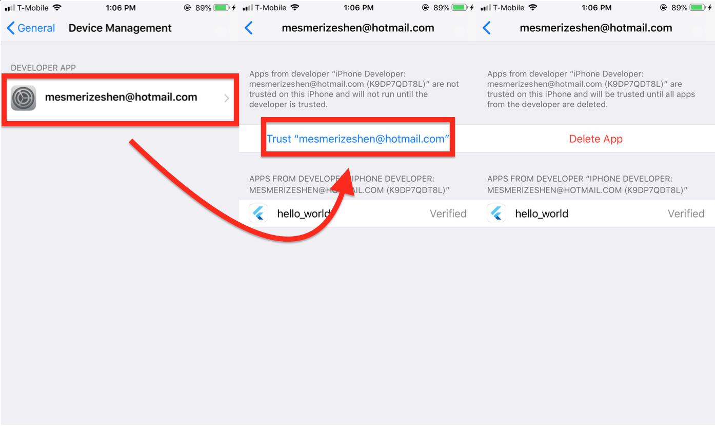 Flutter 應用程式 - 無法在真實設備上進行測驗！X-Code 版本有問題