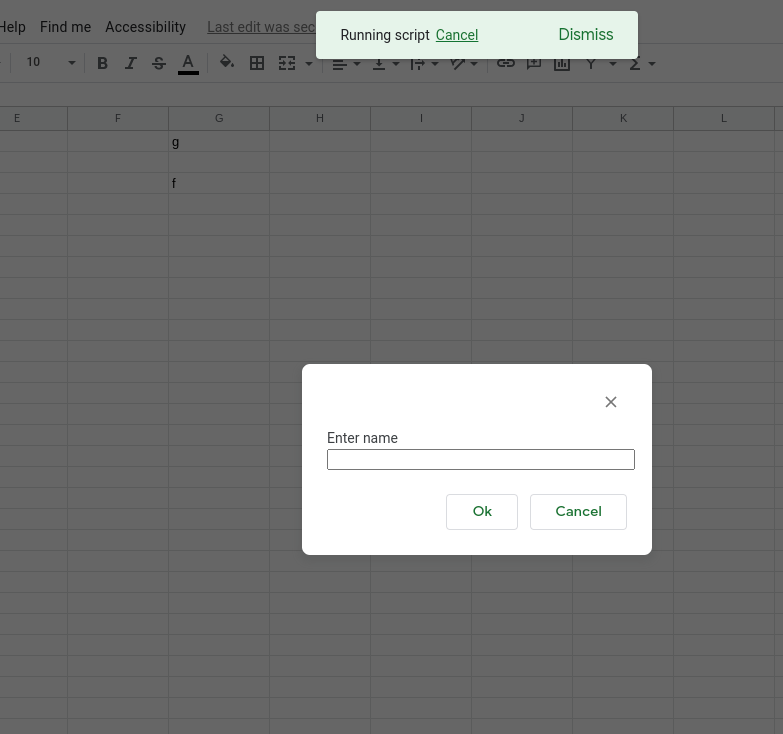 搜索欄 google sheet menu(附加應用腳本)