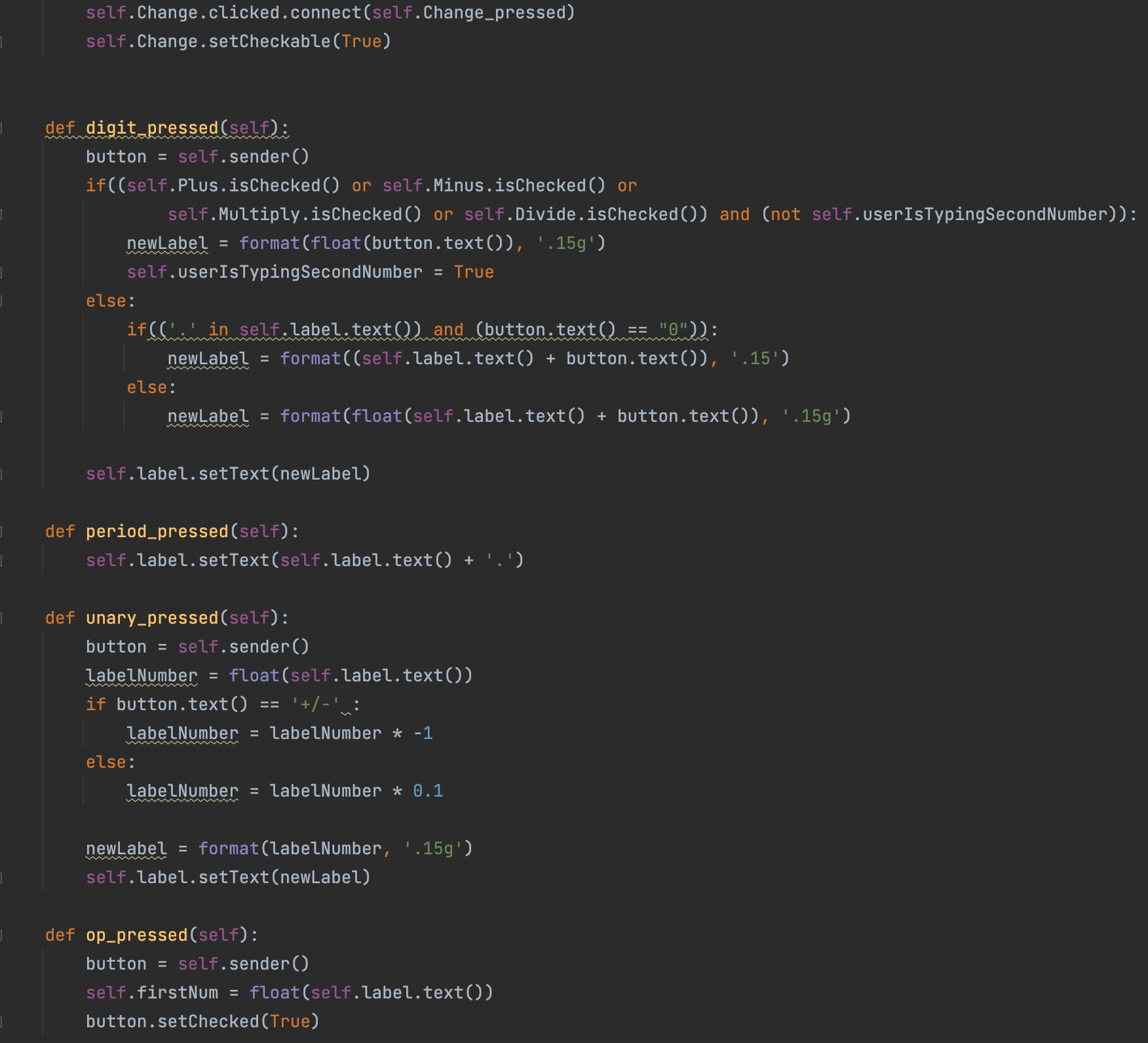 按下另一個按鈕時如何更改按鈕的顏色（PyQT5，QT）