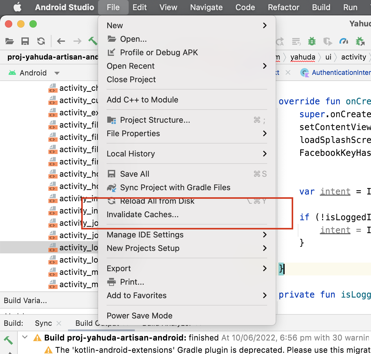 Android Studio - ActivityClass::class.java