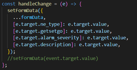 反應材料 UI 文本欄位 onChange