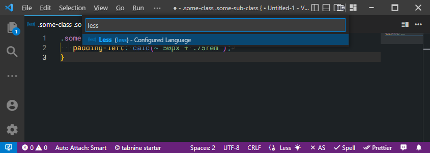 為什么 VSCode 無法識別我的 CSS 檔案中的波浪號引號?