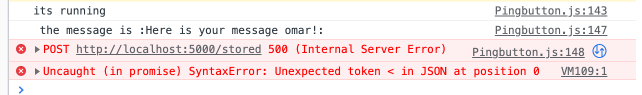 POST https://localhost:5000/stored net::ERR_SSL_PROTOCOL_ERROR