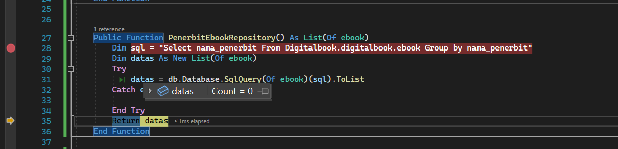 SQL 查詢在 navicat 中有效,但在 vb.net 中無效