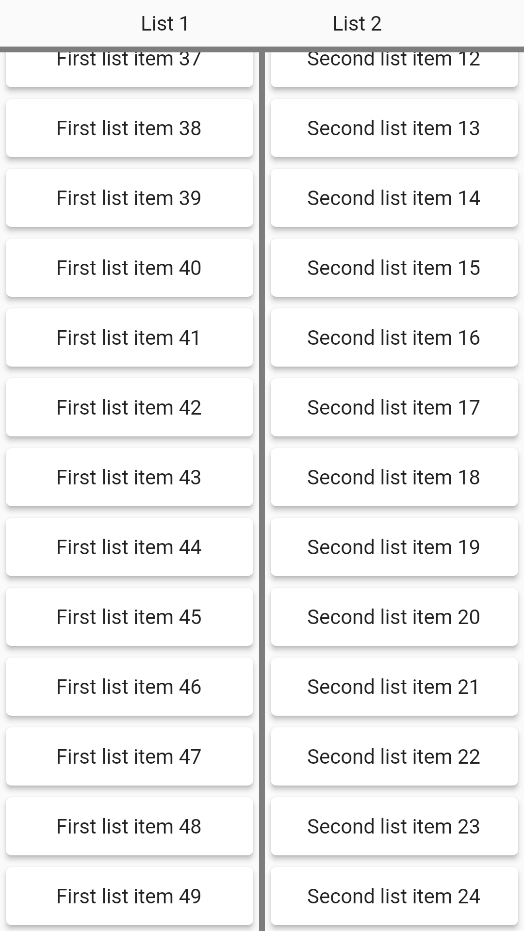 滾動串列取決于另一個串列滾動 Flutter